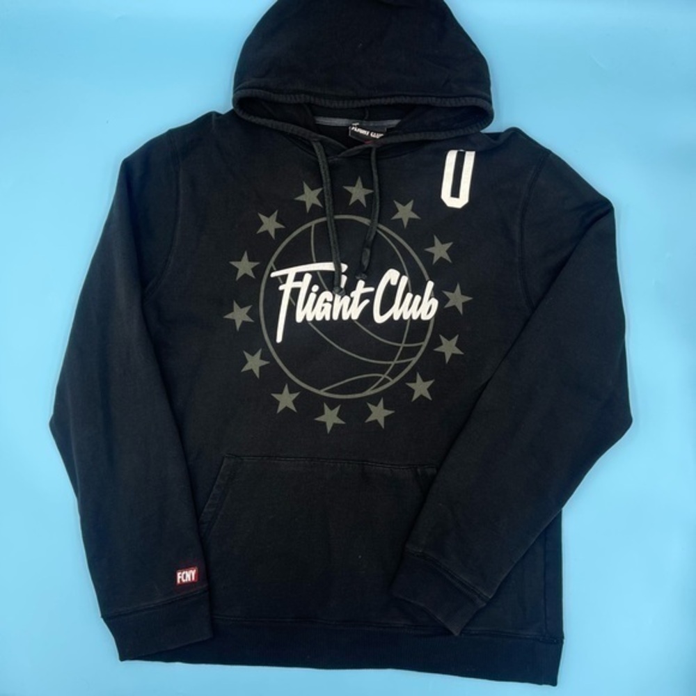 Y2k Flight Club Ny Graphic Hoodie